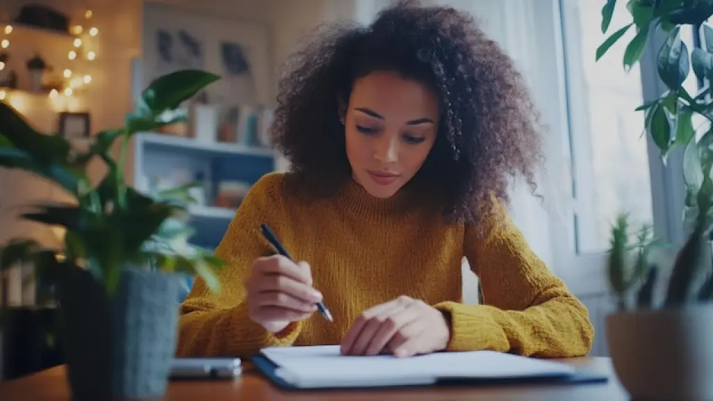 Woman planning for Black Friday