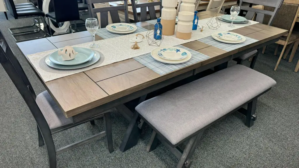 elegant dining table set for a festive meal