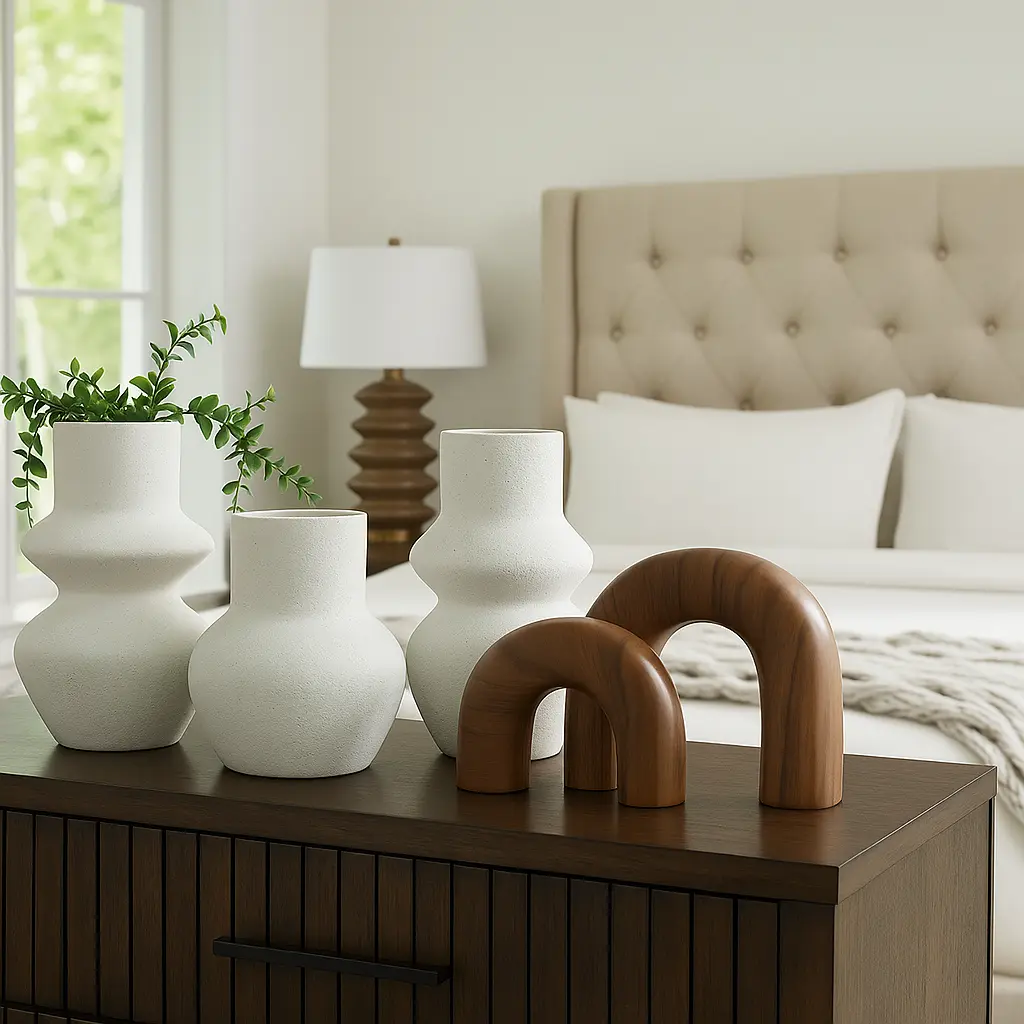 Carterworth White/Brown Accessory Set